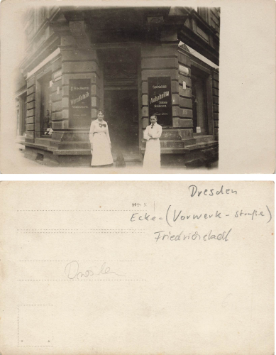 Friedrichstadt Dresden Fleischerei Vorwerkstrasse * um 1910