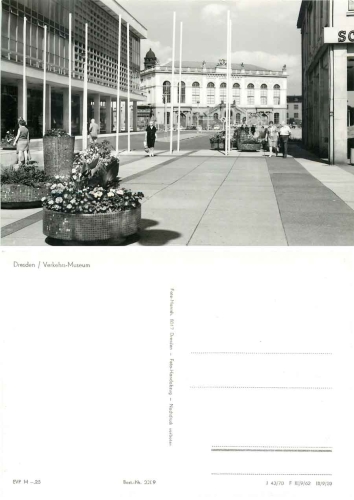 Dresden Galeriestrasse mit Verkehrs Museum *1970 Hanich2209