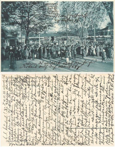 Dresden anniversary horticultural exhibition 1926 amusement park Official Map No.23