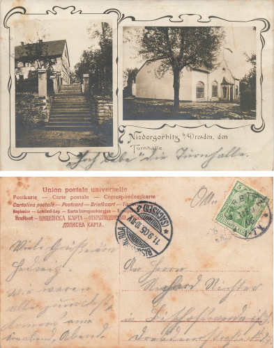 Nieder-Gorbitz Dresden Turnhalle o 1905