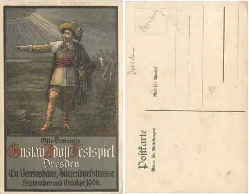 Dresden Gustav Adolf Festspiele Vereinshaus Zinzendorfstrasse 1906