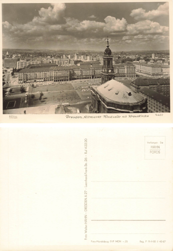 Dresden Altmarkt West Side Reconstruction * 1967 ​​​​​​​Publisher Hahn-Foto14422