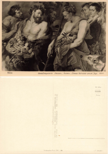 Dresden Gemäldegalerie Rubens Dianas Heimkehr von der Jagd  * 1958 ​​​​​​​Verlag Hahn-Foto13700