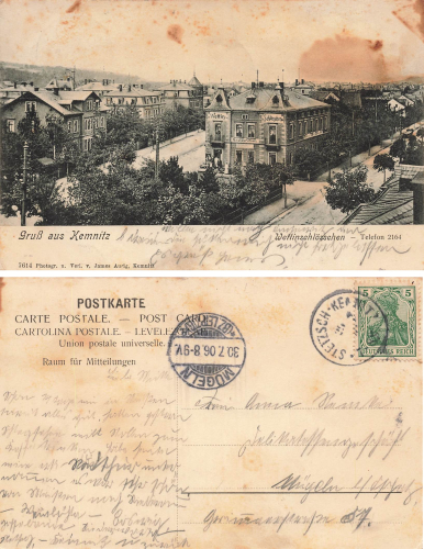 Kemnitz Dresden Wettinschloesschen o 1906