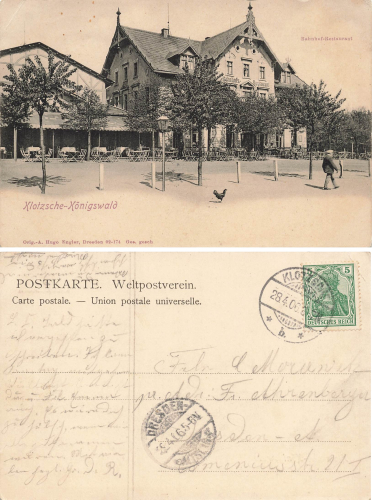 Klotzsche-Königswald Dresden Bahnhof-Restaurant o 1906