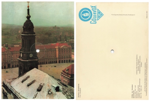 Dresden Kreuzkirche bells record card Colorvox around 1960