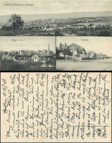 Leubnitz Neuostra Dresden Müllers Gasthof gebr. 13.5.1927