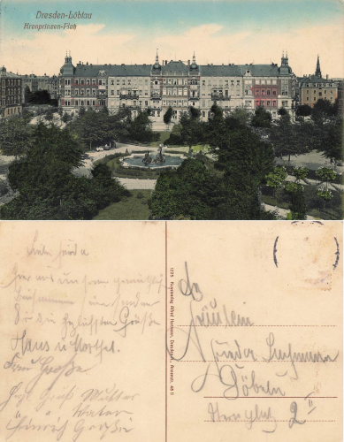 Loebtau Dresden Kronprinzen-Platz o um 1915