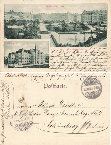 Loebtau Dresden Nostitz Wallwitz Platz Luisenheim o 1900
