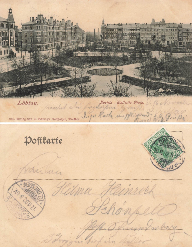 Loebtau Dresden Nostitz Wallwitz Platz o 1912