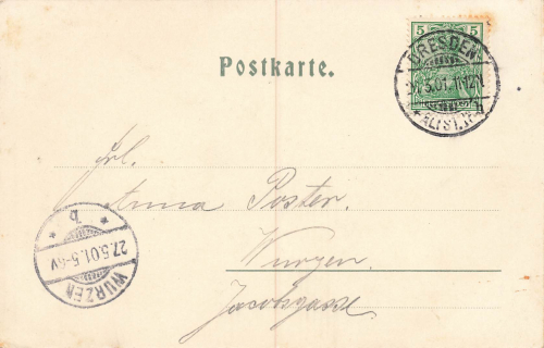 Loschwitz Dresden Restaurant Schoene Aussicht o 1901