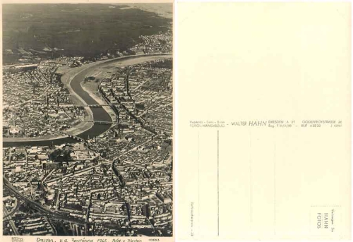 Dresden Fliegeraufnahme *1955 Hahn-Foto10533