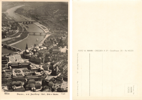 Dresden aerial photograph from the west * 1963 Publisher Hahn-Foto10255