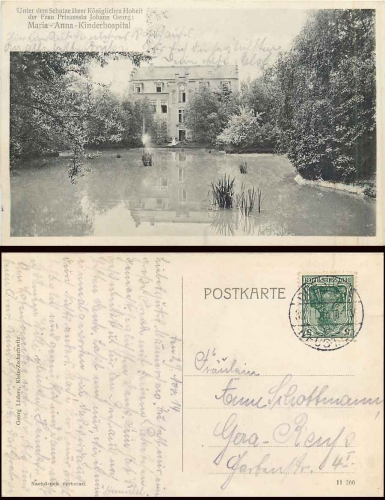 Dresden Trachenberge Maria-Anna-Kinderhospital o 30.11.1914