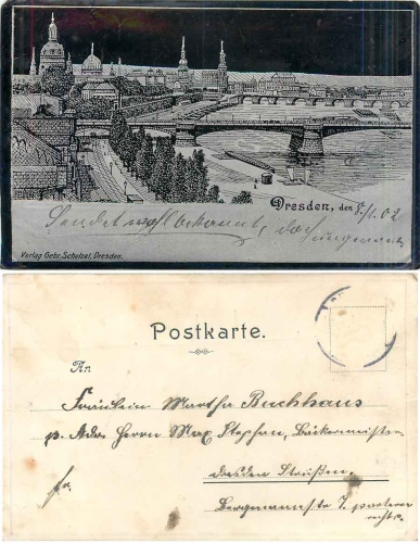Dresden metal foil coated map o 8.1.1902