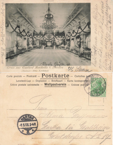 Mockritz Dresden Gasthof Otto Schuettel o 1905