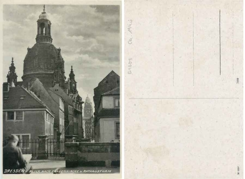 Dresden Munzgasse Frauenkirche * ca. 1940