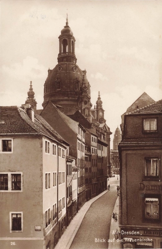 Dresden Munzgasse Frauenkirche *ca.1930