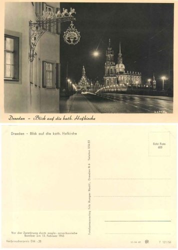 Dresden Narrenhaeusel and Augustus Bridge *1956 Hahn-FotoD4414B