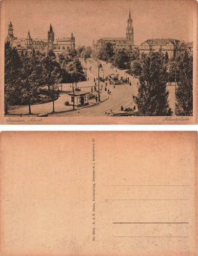 Dresden Neustadt Albertplatz * um 1920