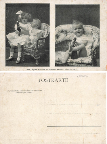 Dresden Neustadt Dairy broth. Pfund * around 1910