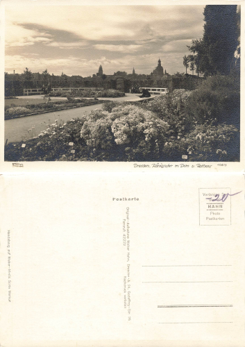 Dresden Dom Kath. Hofkirche und Schloss * 1950 ​​​​​​​Verlag Hahn-Foto10816