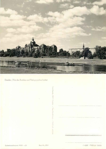 Dresden Neustadt Rat des Bezirkes und Pädagogisches Institut *1967 Hanich1924