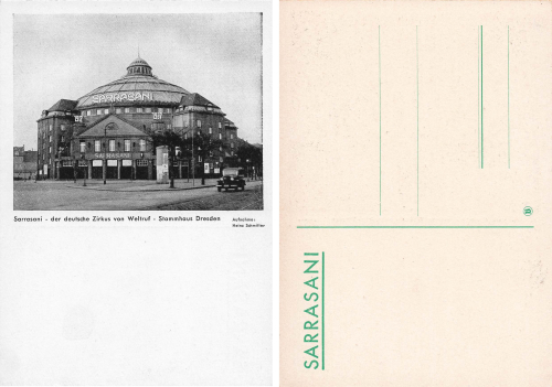 Dresden Neustadt Zirkus Sarrasani Stamhaus * um 1930