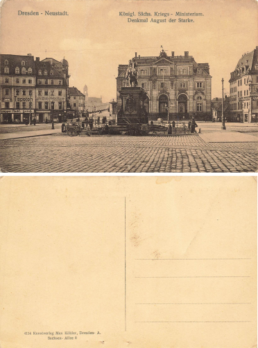 Dresden Neustaedter Markt War Ministry Cafe Moltke * around 1910