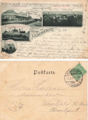 Niedersedlitz Dresden Station Electricity Works Kummer Fichtner o 1899