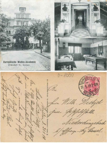 Radeberger Vorstadt Dresden Nordstrasse Moden Academy o 31.1.1919