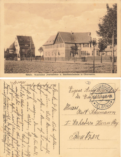 Oberwartha Dresden Schule Journalisten und Schriftstellerheim o 1914