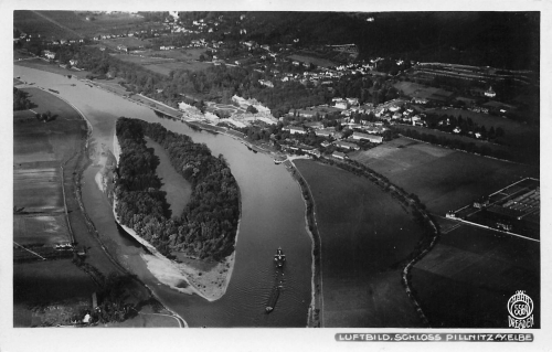 Pillnitz Dresden Luftbild * 1929 ​​​​​​​Hahn-Foto5569