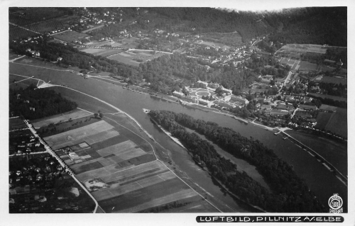 Pillnitz Dresden aerial photograph 1929 Hahn-Foto5035