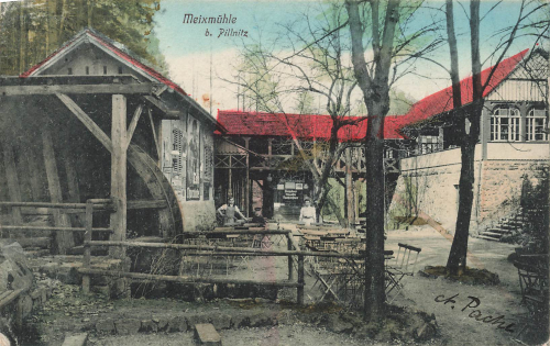 Pillnitz Dresden Meixmuehle o 1918
