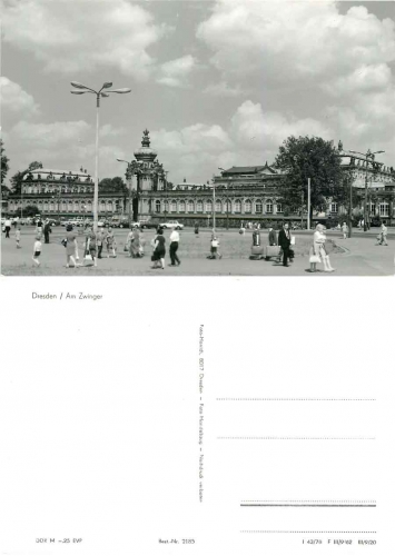 Dresden Postplatz mit Zwinger *1978 Hanich2185