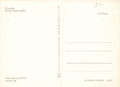 Dresden Prager Strasse Eiscafe * 1971