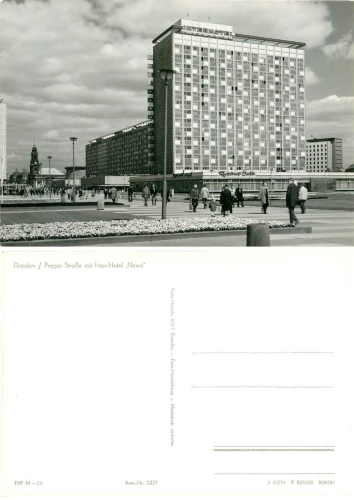 Seevorstadt Dresden Prager Strasse Interhotel Newa *1971 Hanich2227