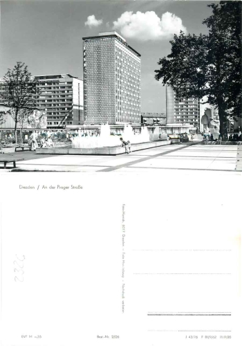 Seevorstadt Dresden Prager Strasse am Lenin Denkmal *1976 Hanich2326