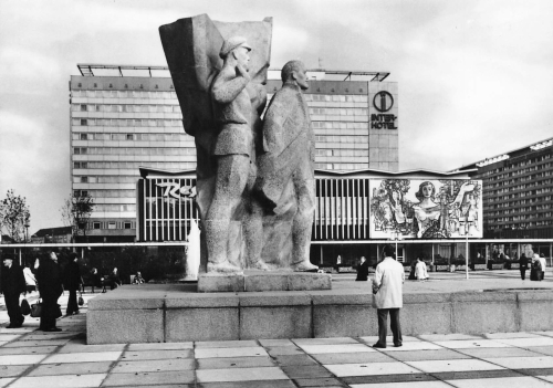 Dresden Prager Strasse Lenin Denkmal * 1975 VEB-Foto-Verlag