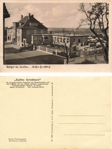 Rossthal Dresden Kaffee Griessbach * um 1930