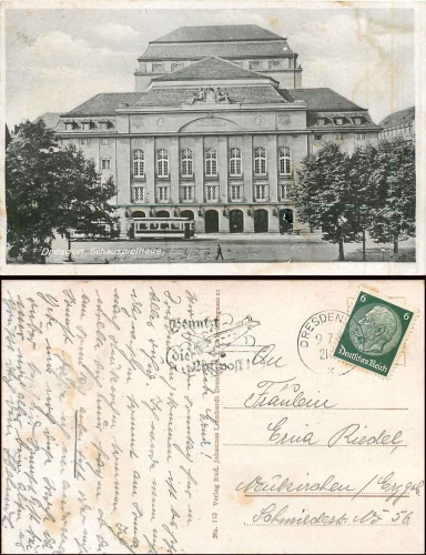 Dresden Schauspielhaus o 9.7.1934