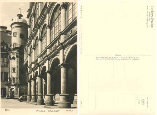 Dresden Schloßhof 750 year Dresden *1956 Hahn-Foto10908