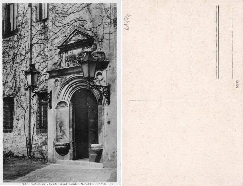 Schoenfeld-Weissig Dresden Schlosseingang * um 1920