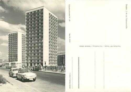Seevorstadt Dresden Sidonienstrasse Car Skoda S100 *1968 Hanich2115