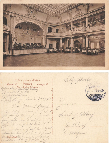 Dresden Steinstrasse 15 Eldorado Tanz Palast o 1915