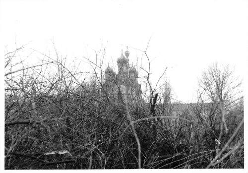 Suedvorstadt Dresden Hochschulstrasse Baustelle an der Russischen Kirche Echtfoto um 1970
