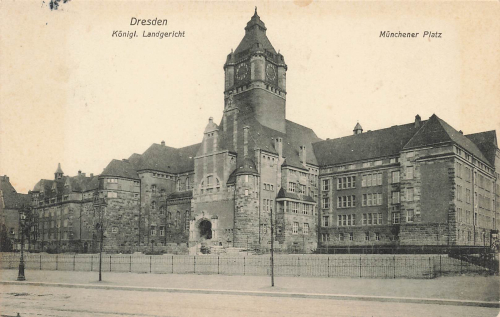 Dresden Suedvorstadt Muenchner Platz Landgericht o 1909