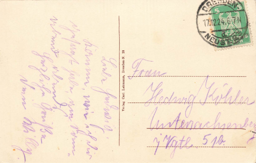 Trachau Dresden o 1924
