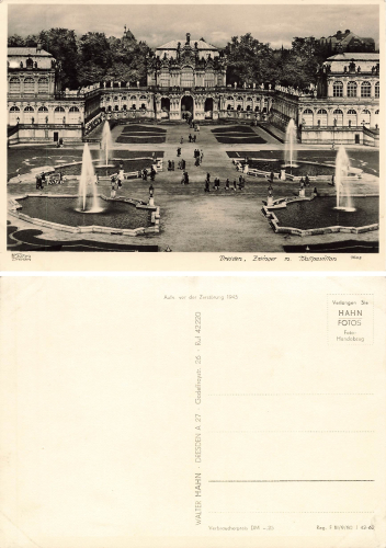 Dresden Zwinger mit Wallpavillon* 1962 ​​​​​​​Verlag Hahn-Foto7605